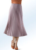 Plissee-Rock TERRA-ECRU-PFLAUME-AQUA-KARRIERT