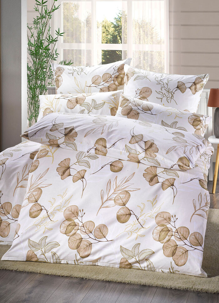 Bettw&auml;sche-Garnitur in Renforc&eacute;-Qualit&auml;t BEIGE