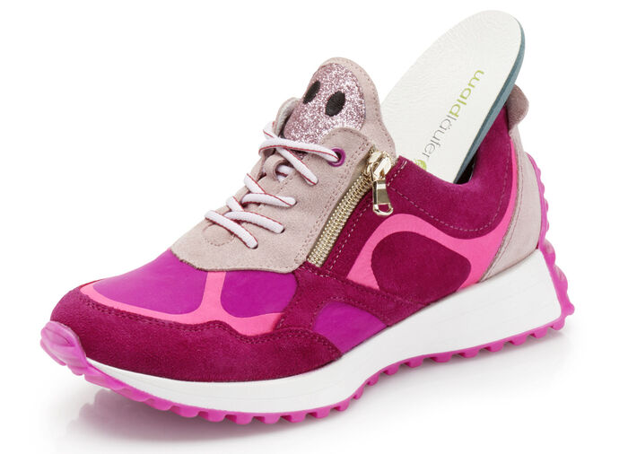 Waldläufer Sneaker mit frecher Glitzer-Applikation PINK