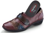 Slipper mit gl&auml;nzender Pr&auml;gung BORDEAUX