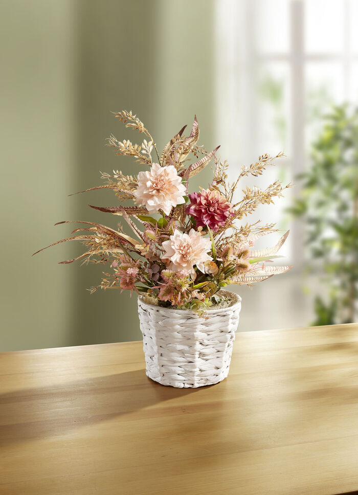 Dahlien-Arrangement im Topf 