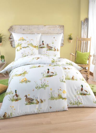 Digitalbedruckte Bettw&auml;sche-Garnitur von Kaeppel 