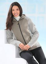 Funktionsjacke in 2 Farben TAUPE-NATURWEISS