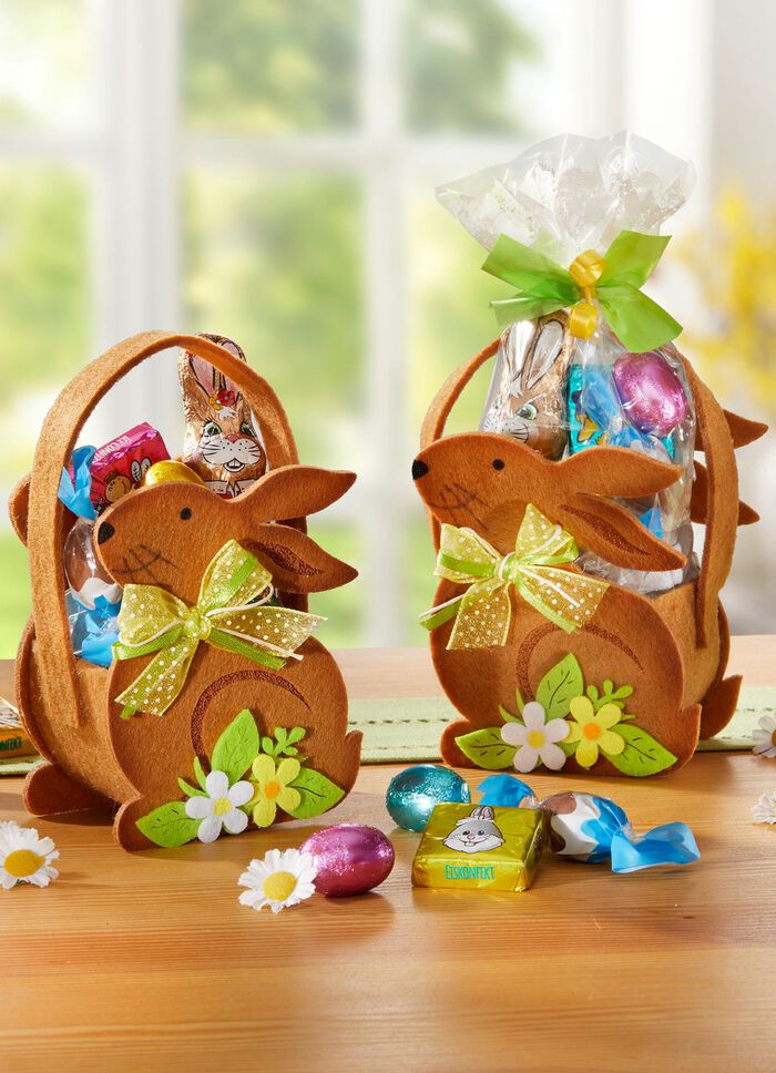 Filzh&auml;schen mit s&uuml;&szlig;er F&uuml;llung, 2er-Set 