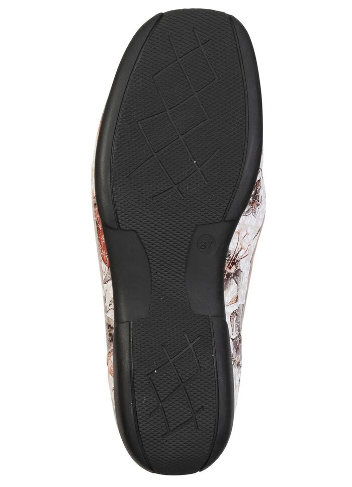 ELENA EDEN, bequeme Damen-Slipper, Weite H, mit herausnehmbarem Fu&szlig;bett ECRU-BUNT