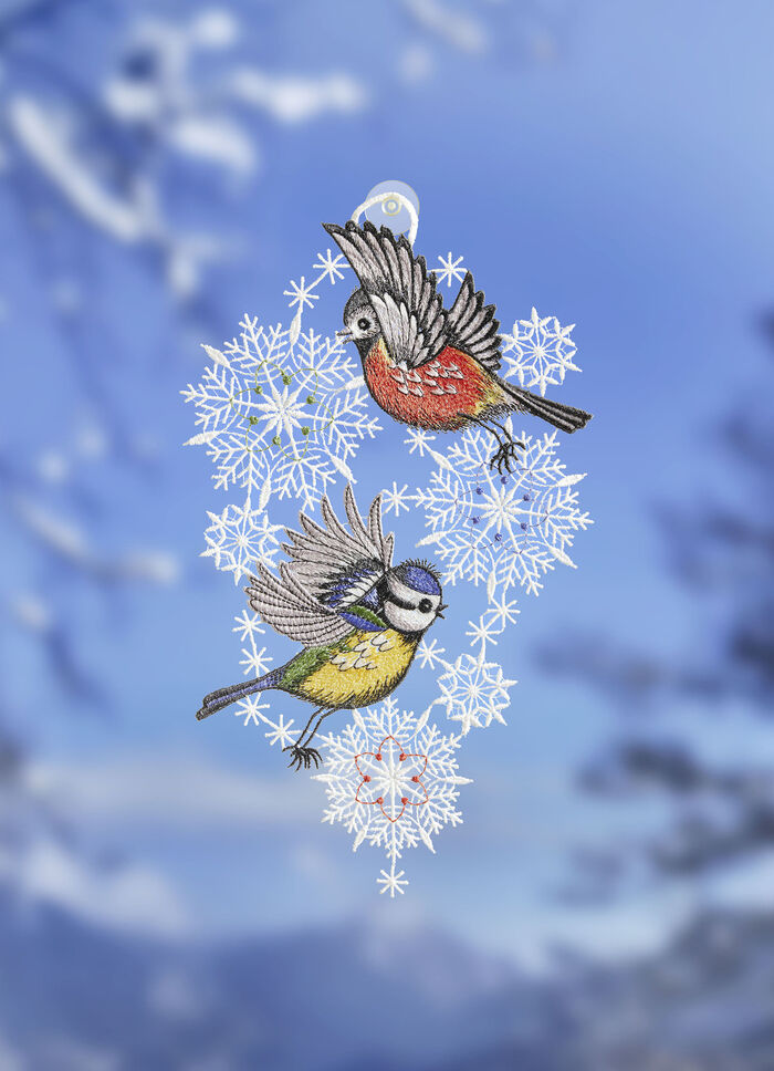 Fensterbild mit Saughaken 