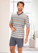 Set: Schlafanzug und Shorty mit V-Ausschnitt 