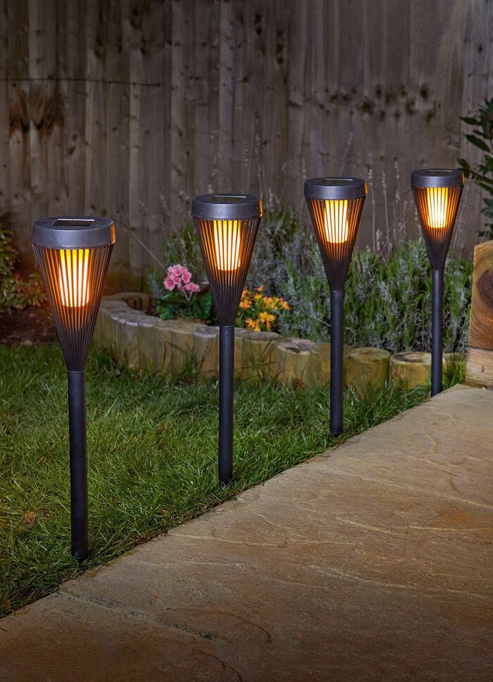 Solarleuchten Urban, 4er-Set 