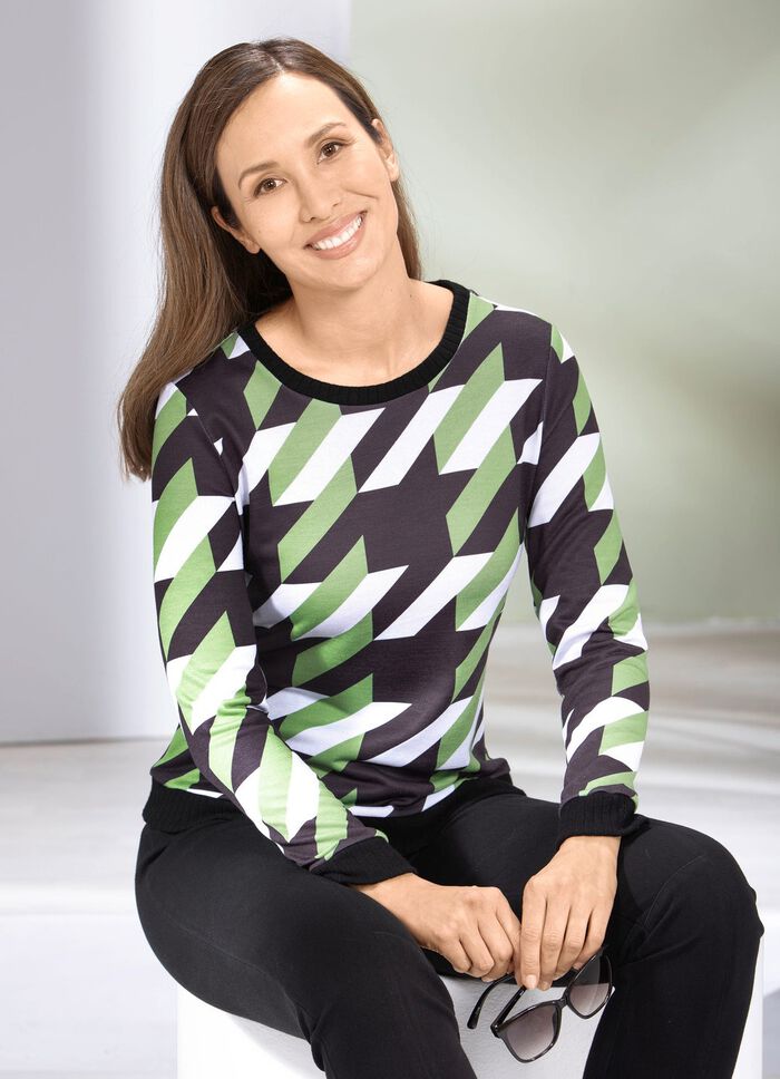 Tunika mit Rippenstrick 