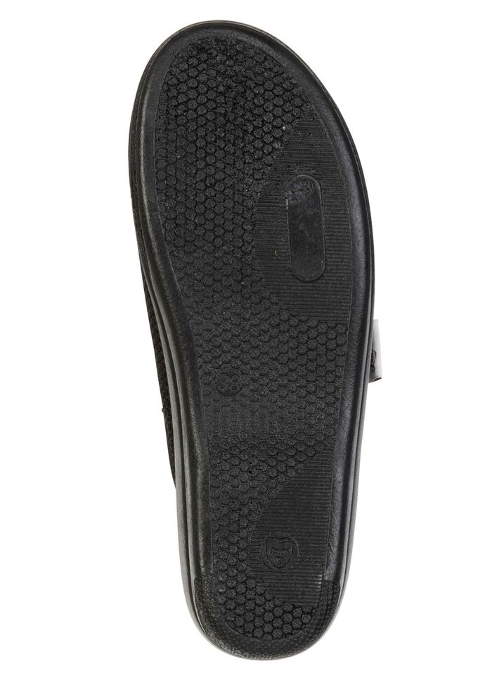 Laurina, Zweierpack, klassische Damen-Hausschuhe, Weite G, aus Mesh-Material 1X BORDEAUX, 1X SCHWARZ