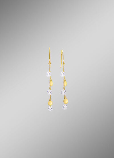 Stilvolle Ohrhaken mit Zirkonia 