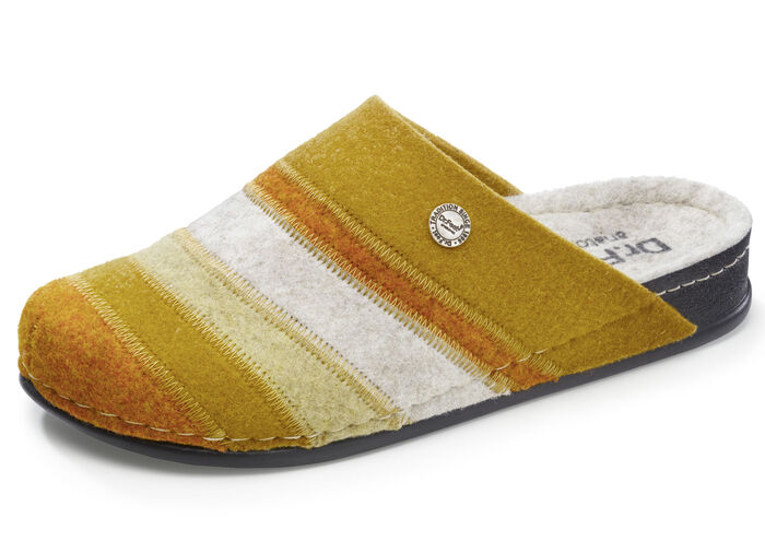 Pantoffel aus Wollfilz GELB