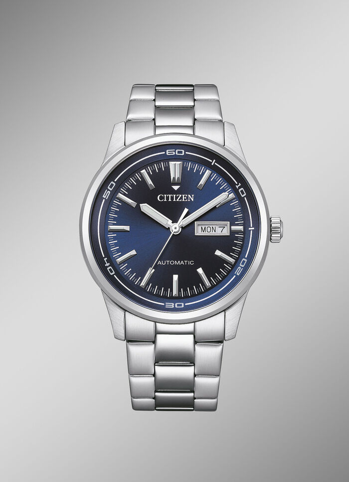 Automatik-Herrenuhr mit Edelstahlbandgehäuse 
