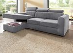 Polsterecke mit Bettfunktion GRAU