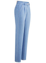 Jeans in Chino-Form HELLBLAU