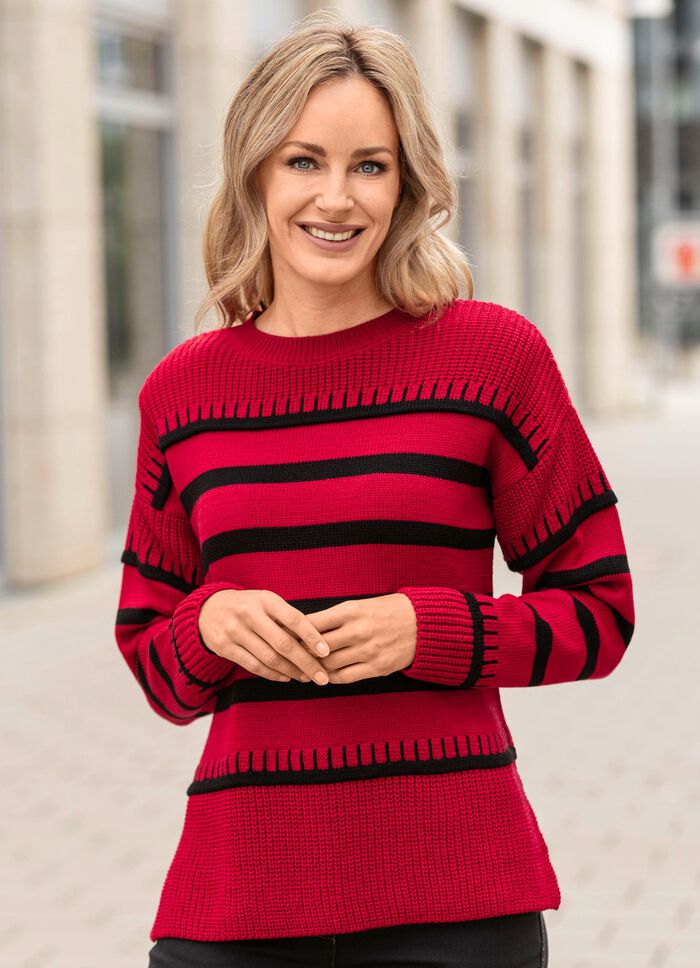 Pullover mit Ringeln 