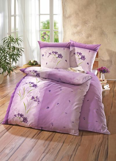 Bügelleichte DOBNIG Bettwäsche-Garnitur mit Reißverschluss 