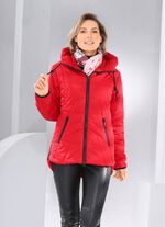 Jacke mit verlängertem Rückteil FEUERROT