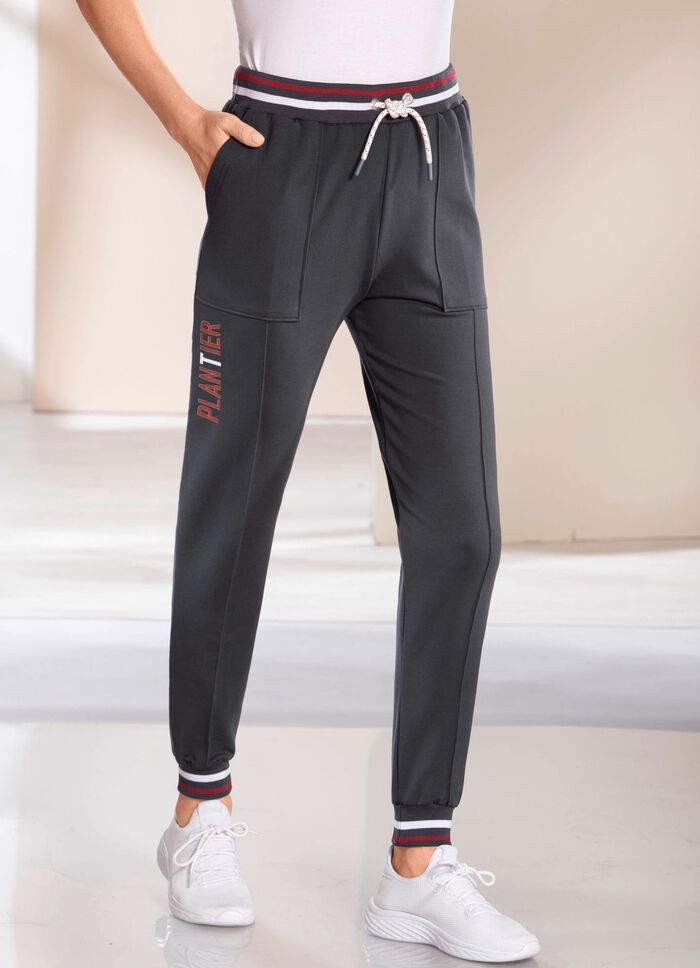 Freizeithose von „Plantier“ DUNKELGRAU