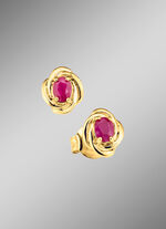 Ohrstecker  mit Rubin 