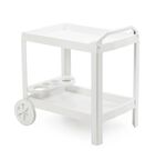 Servierwagen mit integriertem Flaschenhalter 