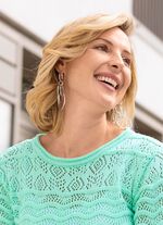 Silberfarbene Ohrringe aus hochwertigem Metall 