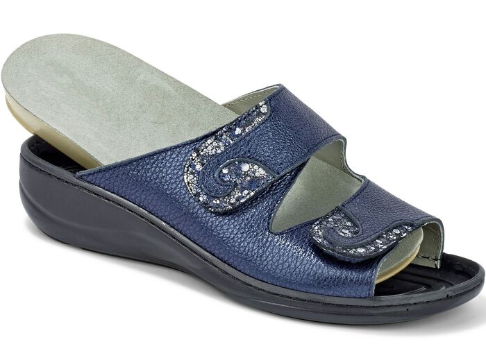 Mubb, bequeme Damen-Pantoletten, Weite H, mit herausnehmbarem Fu&szlig;bett 