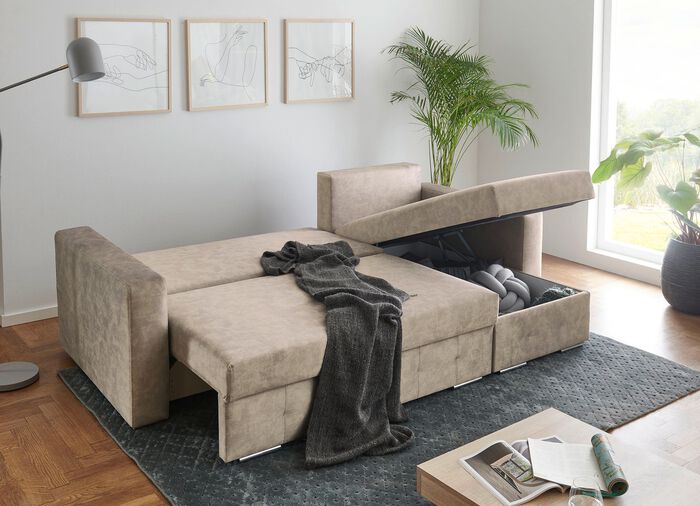 Polsterecke mit Bettfunktion 