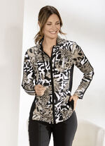 Shirtjacke mit durchgehendem Rei&szlig;verschluss 