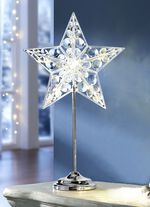 LED-Sternleuchte mit St&auml;nder aus Metall 