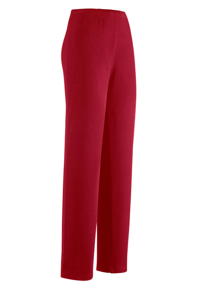 Hose mit edlem Glanz in Extra-Kurzgr&ouml;&szlig;en ROT