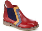 Gemini Stiefelette mit dekorativem Einsatz ROT-BUNT