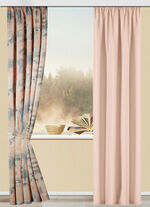 Übergardine mit Universalschienenband BEIGE GEMUSTERT