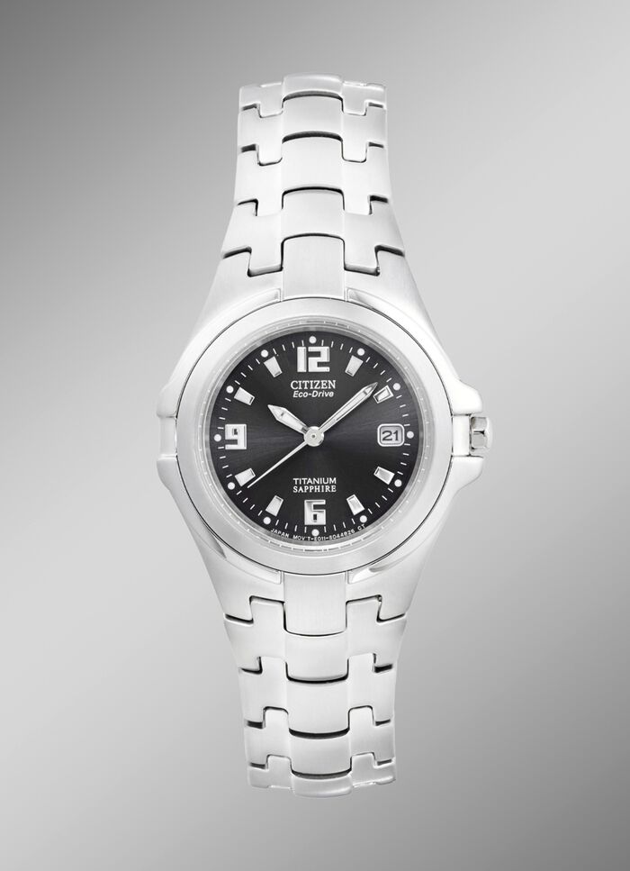 Damenuhr mit Super-Titanium-Bandgeh&auml;use 