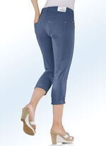 Magic-Capri-Jeans in 5-Pocket-Form JEANSBLAU