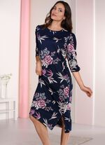 Laurina Nachthemd mit Seitenschlitz 