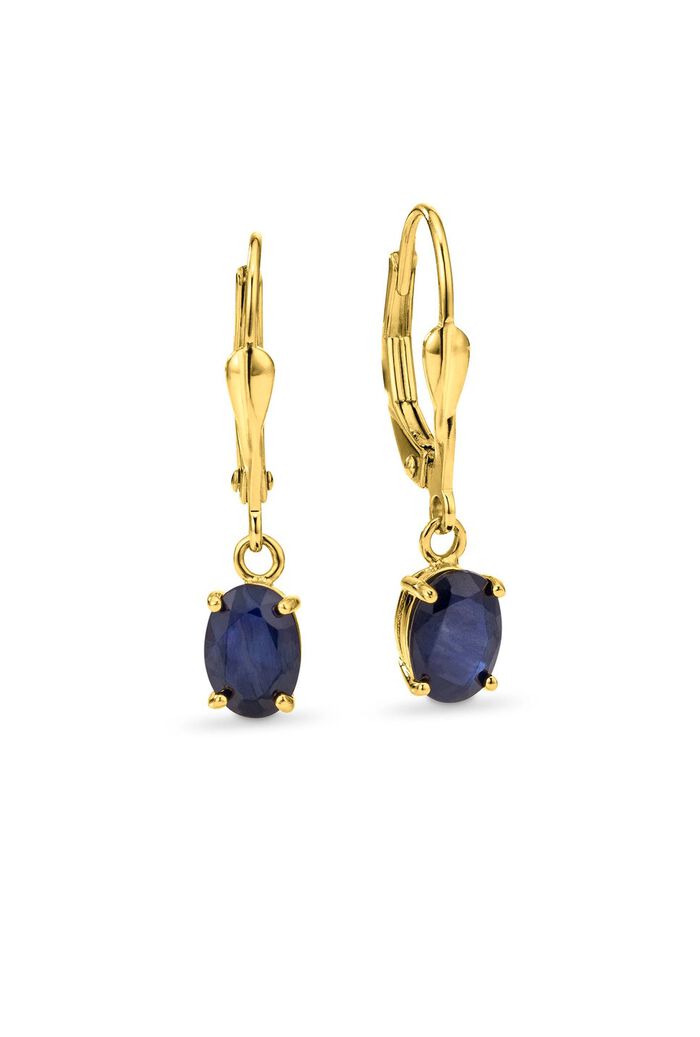 Bezaubernde Ohrringe mit echtem Edelstein 