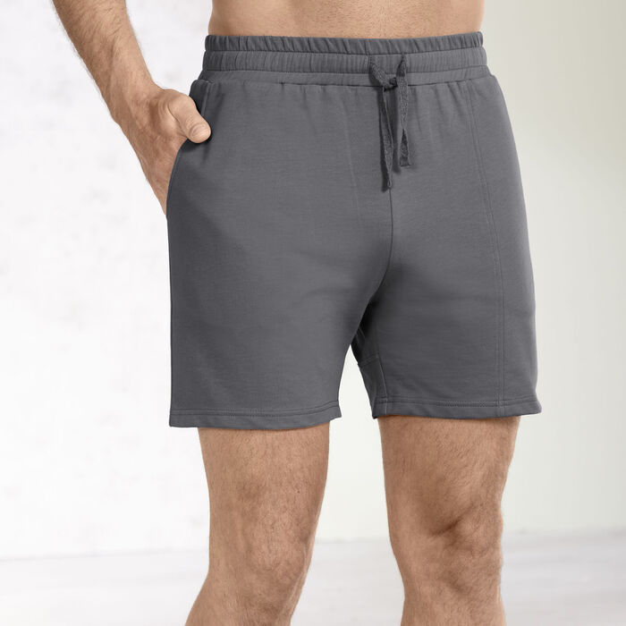 Schlaf-und Freizeitshorts aus Heavy Jersey GRAFIT