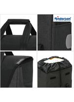 Andersen Einkaufsroller mit Sitzm&ouml;glichkeit SCHWARZ