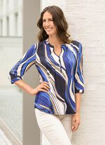 Shirt-Tunika mit Schlingenknopfleiste 