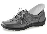 Waldl&auml;ufer, bequeme Damen-Schn&uuml;rschuhe, Weite H, mit herausnehmbarem Fu&szlig;bett ALTSILBER