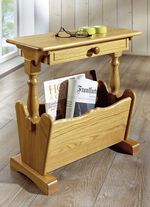 Zeitungstisch aus massivem Eichenholz EICHE RUSTIKAL