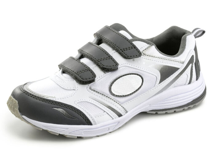 Klett-Sneaker in sportlicher Ausführung WEISS-GRAU