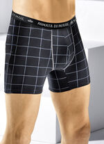 Dreierpack Pants mit Karodessin und Elastikbund
