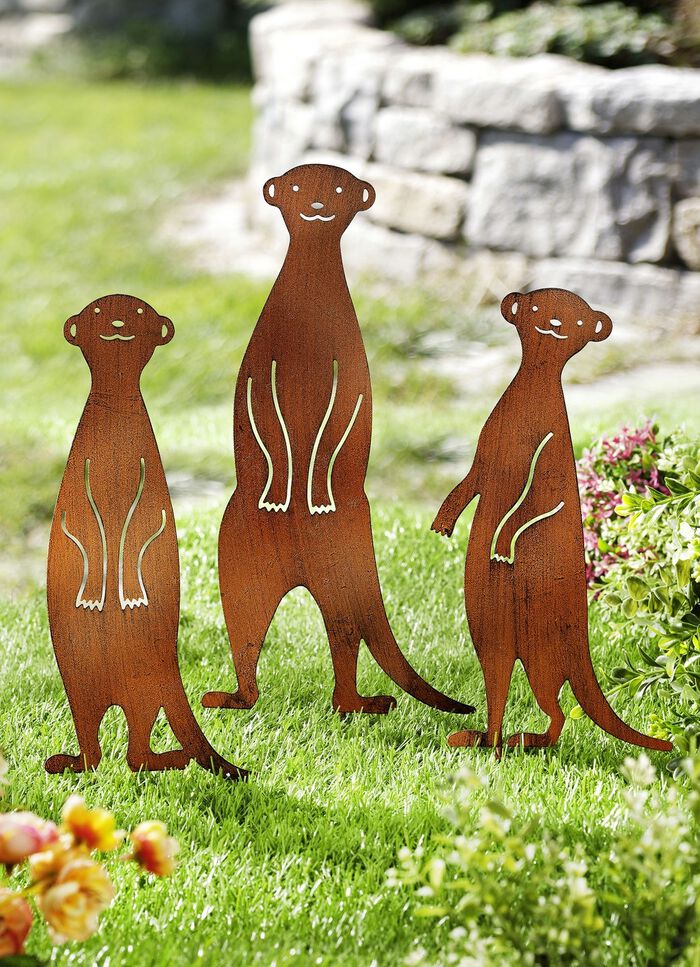 Gartenstecker Erdm&auml;nnchen 3er-Set 