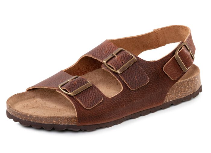 GINO GALANTE, klassische Herren-Sandalen, Weite H, mit verstellbaren Schlie&szlig;en 