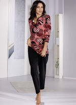 Schlafanzug mit Knopfleiste und langen Ärmeln