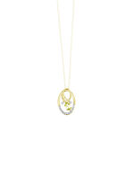 Anhänger mit Brillanten und Peridot 