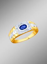 Massiver Partnerring in Bicolor aus Gold 