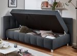 Studioliege mit Kissen und Bettkasten ANTHRAZIT